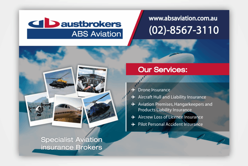 Elevating Trust: Aviation Insurance Services Ad Design