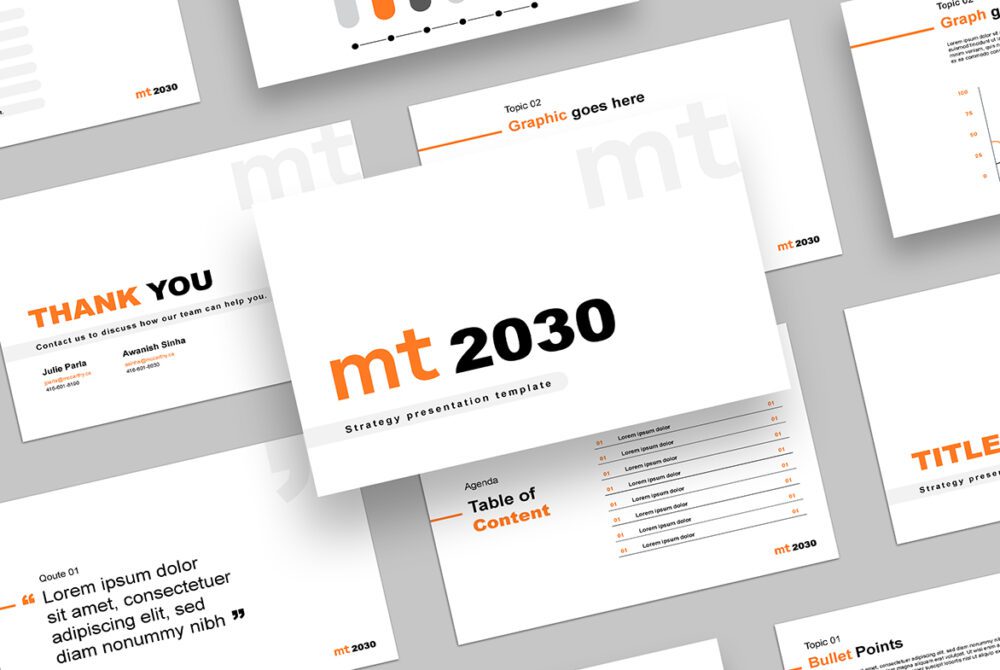 Corporate PowerPoint Template | MT2030 Strategy Deck | Custom Logo Design