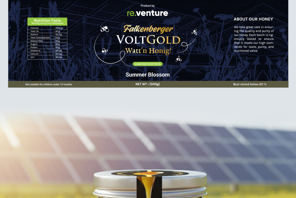 Premium Honey Packaging Design for Falkenberger Voltgold – Luxury Label & Brand Identity