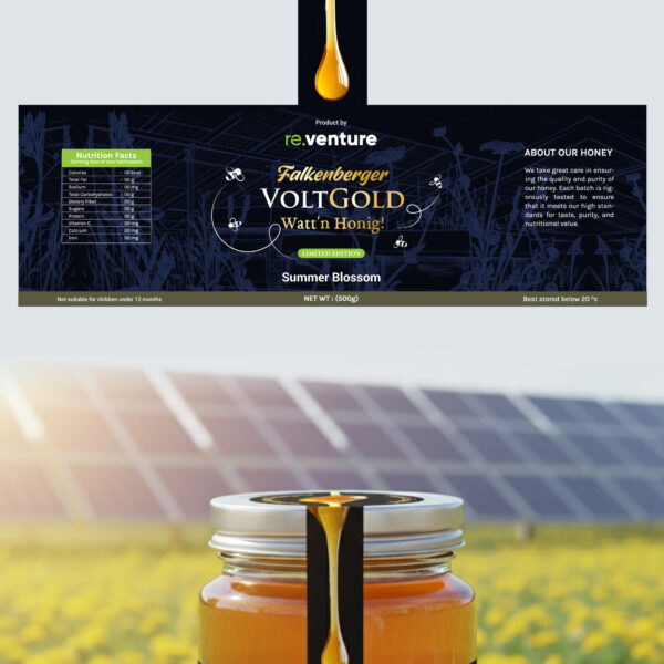 Premium Honey Packaging Design for Falkenberger Voltgold – Luxury Label & Brand Identity