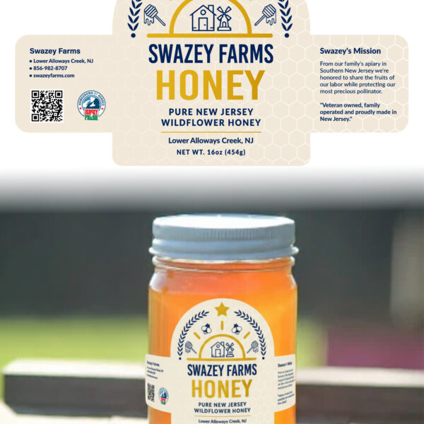 Honey Packaging Label Design for Swazey Farms – Modern Farm Branding