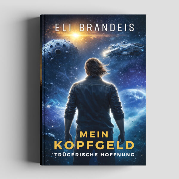 Sci-Fi Book Cover Design for “Mein Kopfgeld – Trügerische Hoffnung”